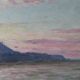 Marius Reynaud painting "Algerian Coast at Sunset"