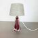 Small Crystal Murano Glass "Pink" Table Light, Val Saint Lambert, Belgium, 1960s