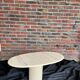 Marble and steel coffee table