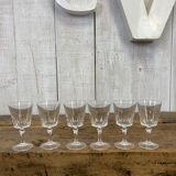 Set of 6 crystal glasses