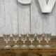 Set of 6 crystal glasses