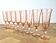 8 flutes à champagne Rosaline vintage h16,3 cm