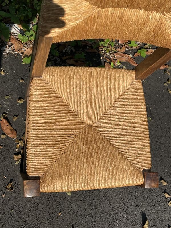 Suite of 6 mulched chairs from the 50s /60s. seat height 44 cm