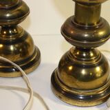 Paire de lampes de chevet en métal