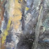 Astri Ekengren-Larsson, Swedish Modern Landscape, 1960s, Oil on Panel, Framed