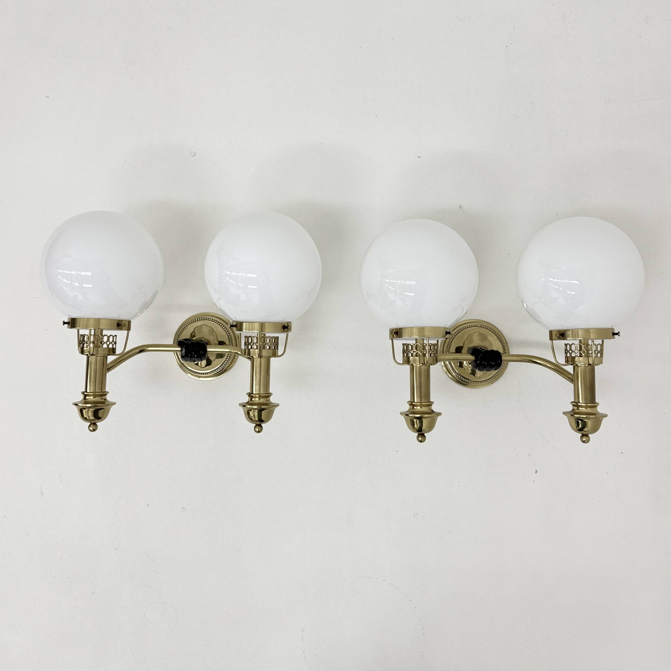 Brass Sconces by Vereinigte Werkstätten München 1970s
