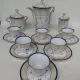 Coffee service in Limoges porcelain, by Bernardaud. 1930s.