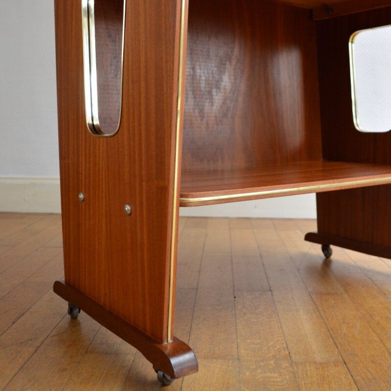 Side table on wheels 1950