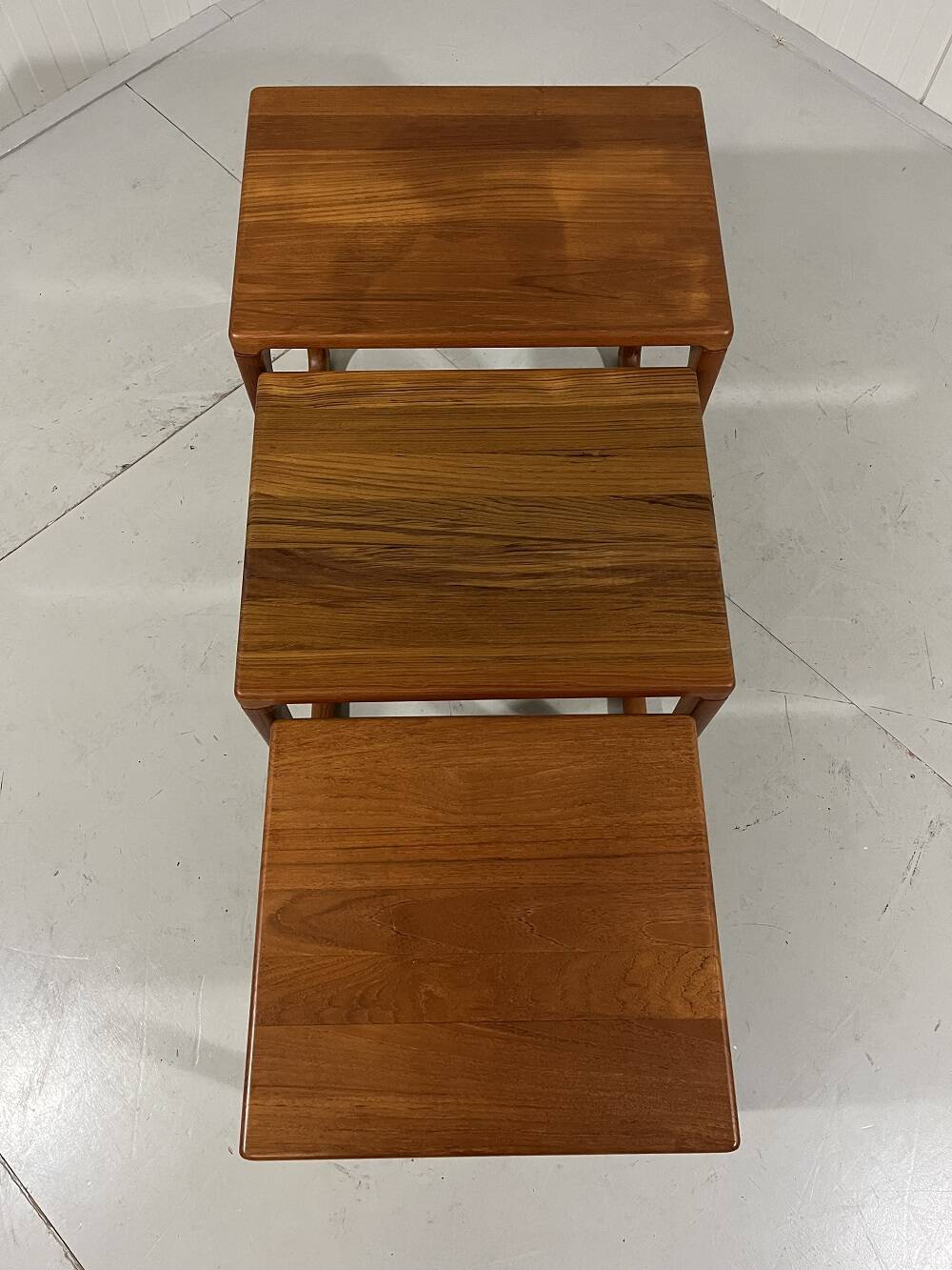 BR Gelsted teak nesting tables with drawer Denmark