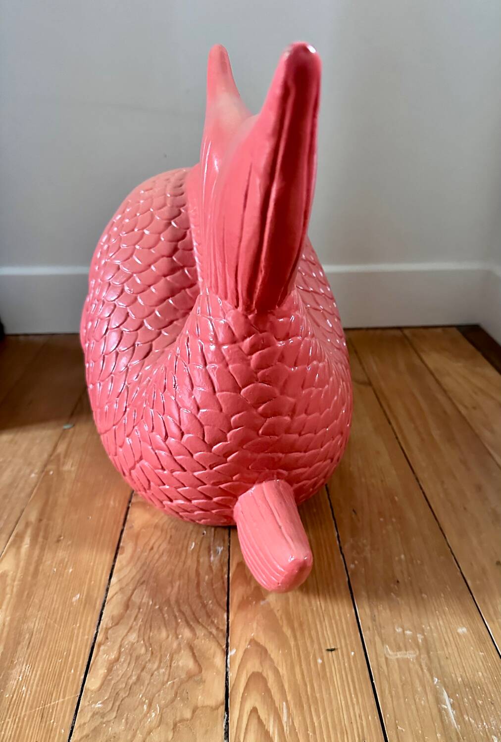 Large vintage ceramic fish 60's unique piece