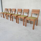 Set of six  art deco dining chairs