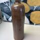 Antique grey stoneware bottle