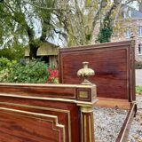 Magnificent Louis XVI style flamed mahogany bed Attributed to Gervais-maximilien Durand