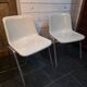 Pair of vintage Wilkhahn chairs, fibreglass shell, aluminium, 1970.