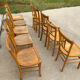 Set of 10 vintage bistro chairs