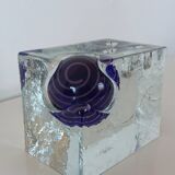 Glass candlestick, 80s