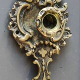 Bougeoir à main de style Baroque, Rocaille en bronze