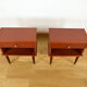 Pair of vintage bedsides in merisier 1960