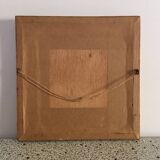 Pair of flower canvas tapestry frames from the 1970s