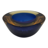 Flavio Poli for Seguso Vetri d'Art, glass ashtray in sommerso 1950/60