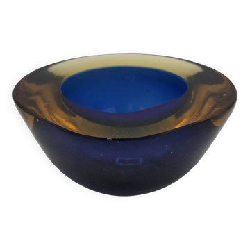 Flavio Poli for Seguso Vetri d'Art, glass ashtray in sommerso 1950/60