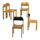 Set of 6 stackable chairs