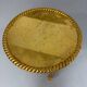 Antique 60s Hollywood Regency gilded and twisted wood table, pedestal table