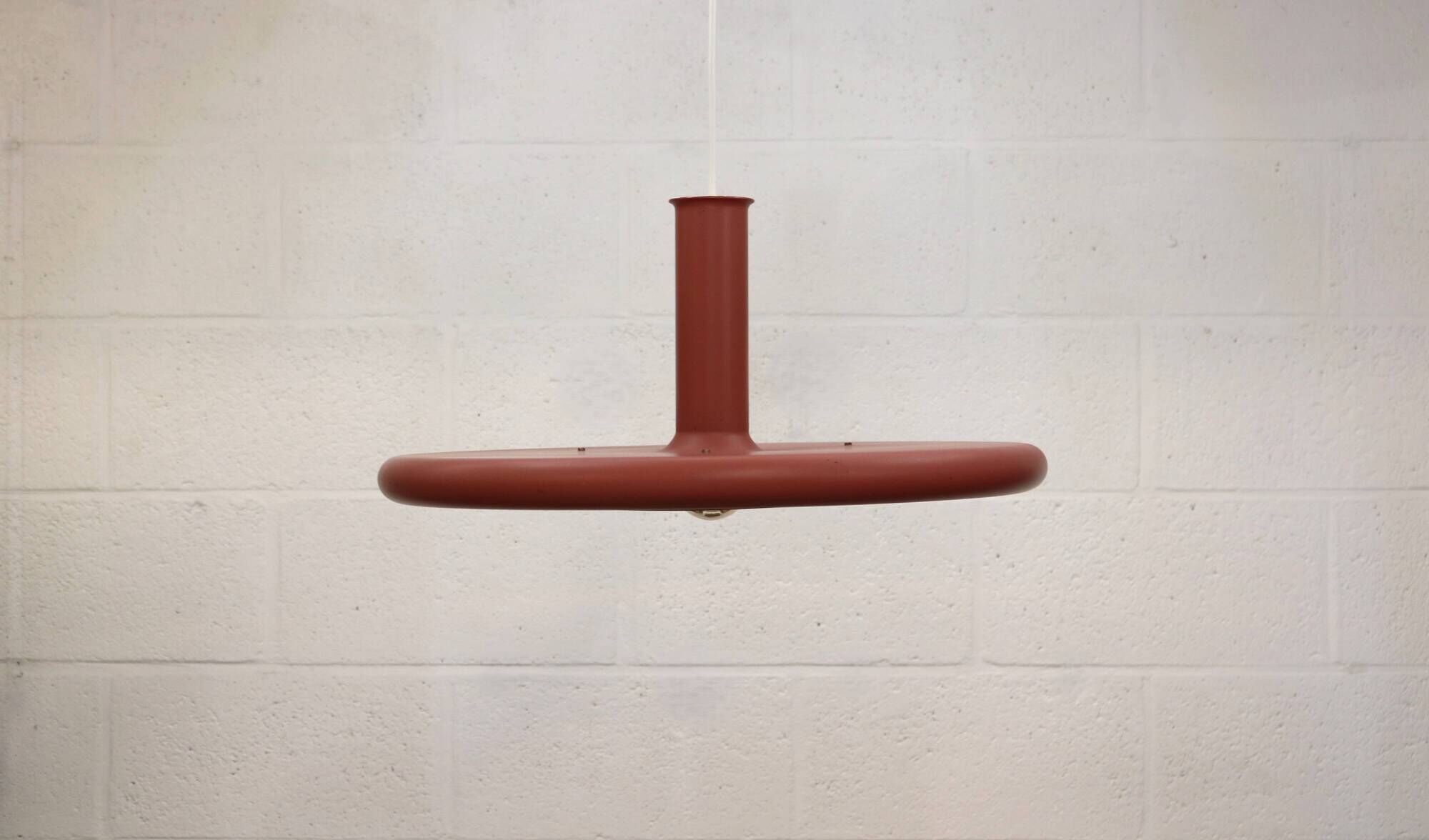 Pink XL Fog & Morup Optima Pendant Lamp: Hans Due Design, Denmark 1970s