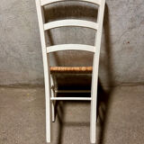 White straw chair