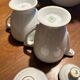 Sugar bowl and milk jug in Limoge porcelain