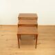 Set of 3 nesting tables, walnut with beech, vintage from the 60s