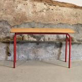 Bureau double deux places d'écolier 1970