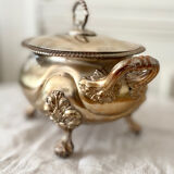 Silver metal tureen