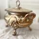 Silver metal tureen