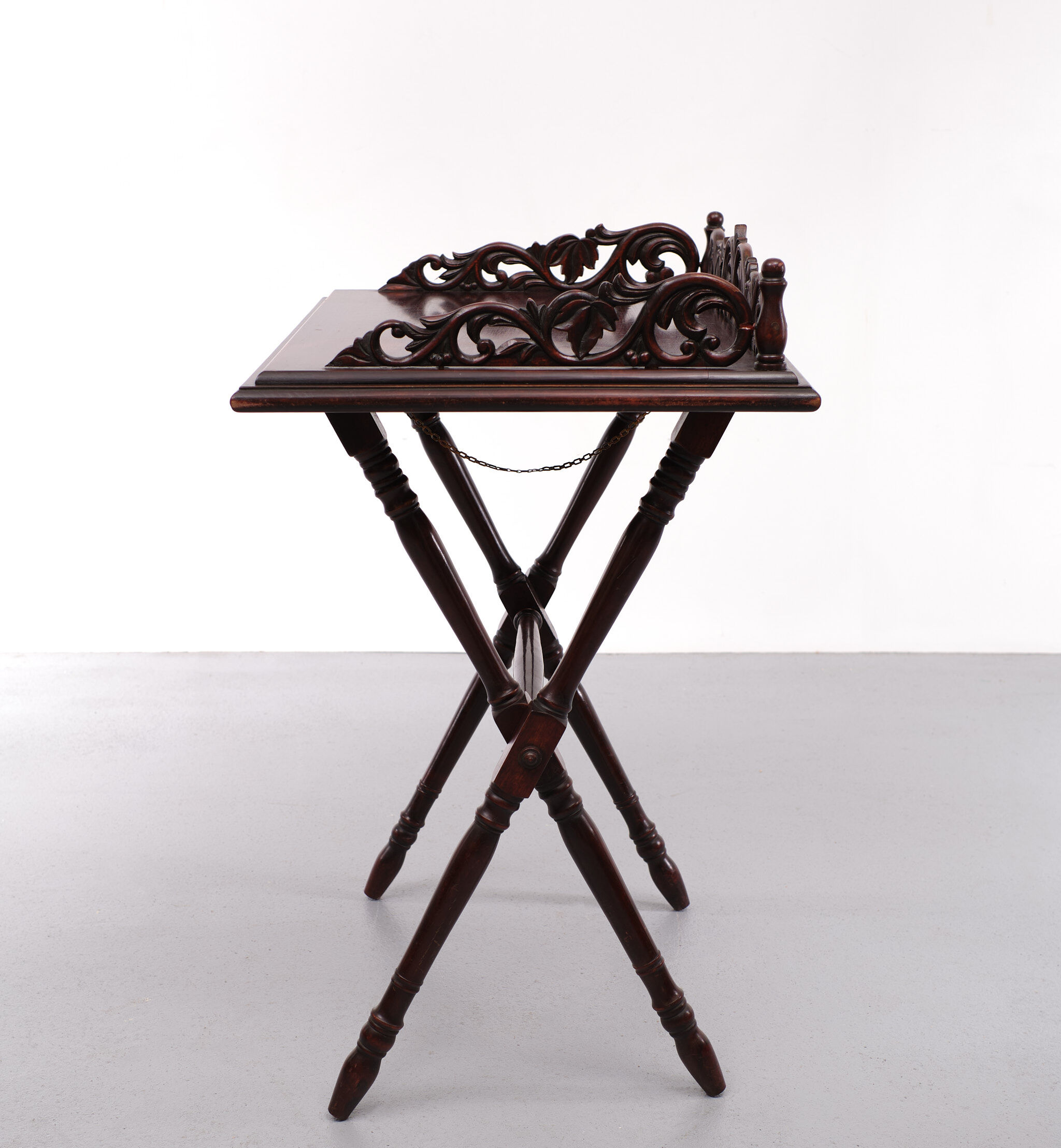 Antique Mahogany tray table Victorian 1880 England