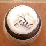 Vintage ceramic vase with flowers