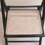 Black folding chair, 70s