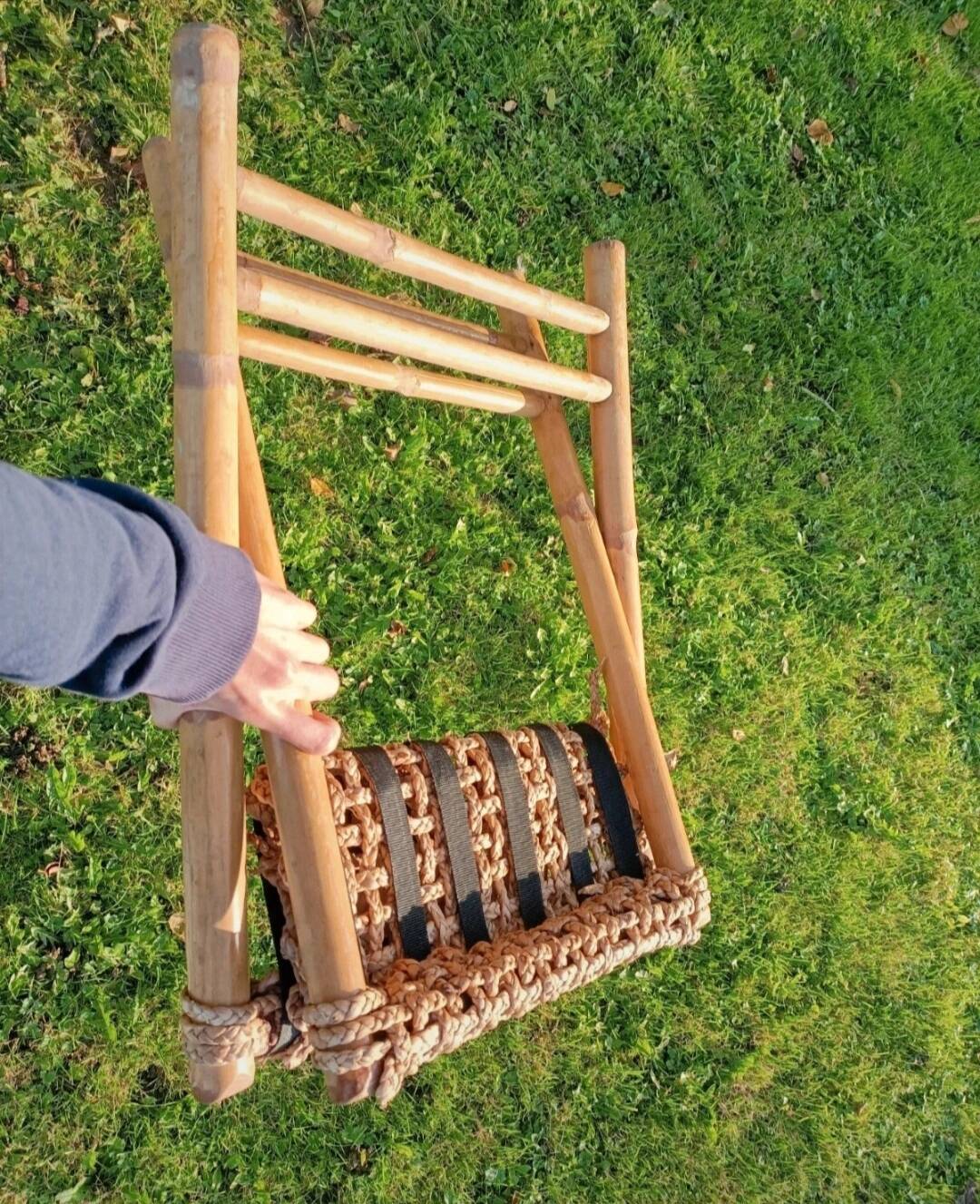 Retro bamboo stool