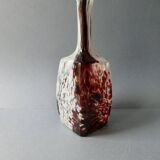 Blown glass bottle vase, Clichy glassworks