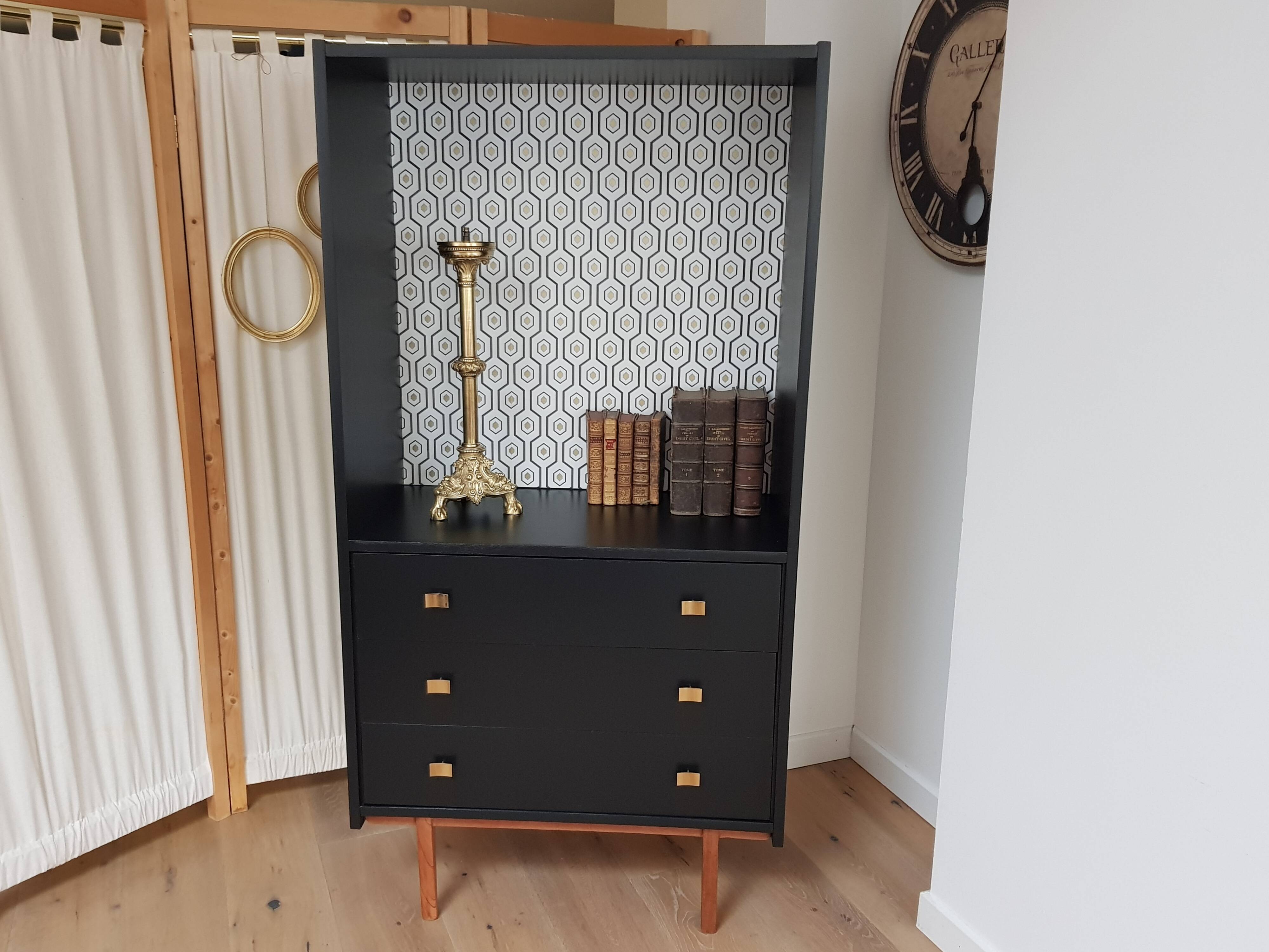 Vintage library dresser