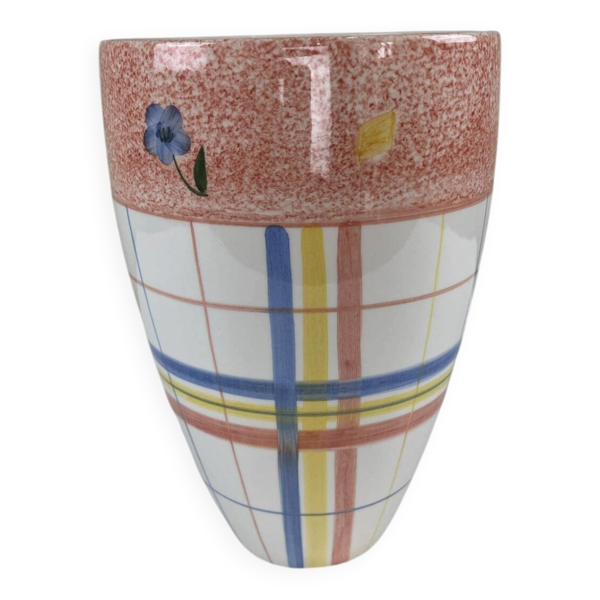 Vase à carreaux vintage