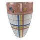 Vase à carreaux vintage