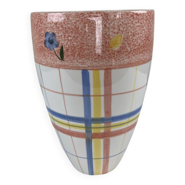 Vintage checkered vase