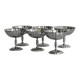 6 coupelles sur pied en inox