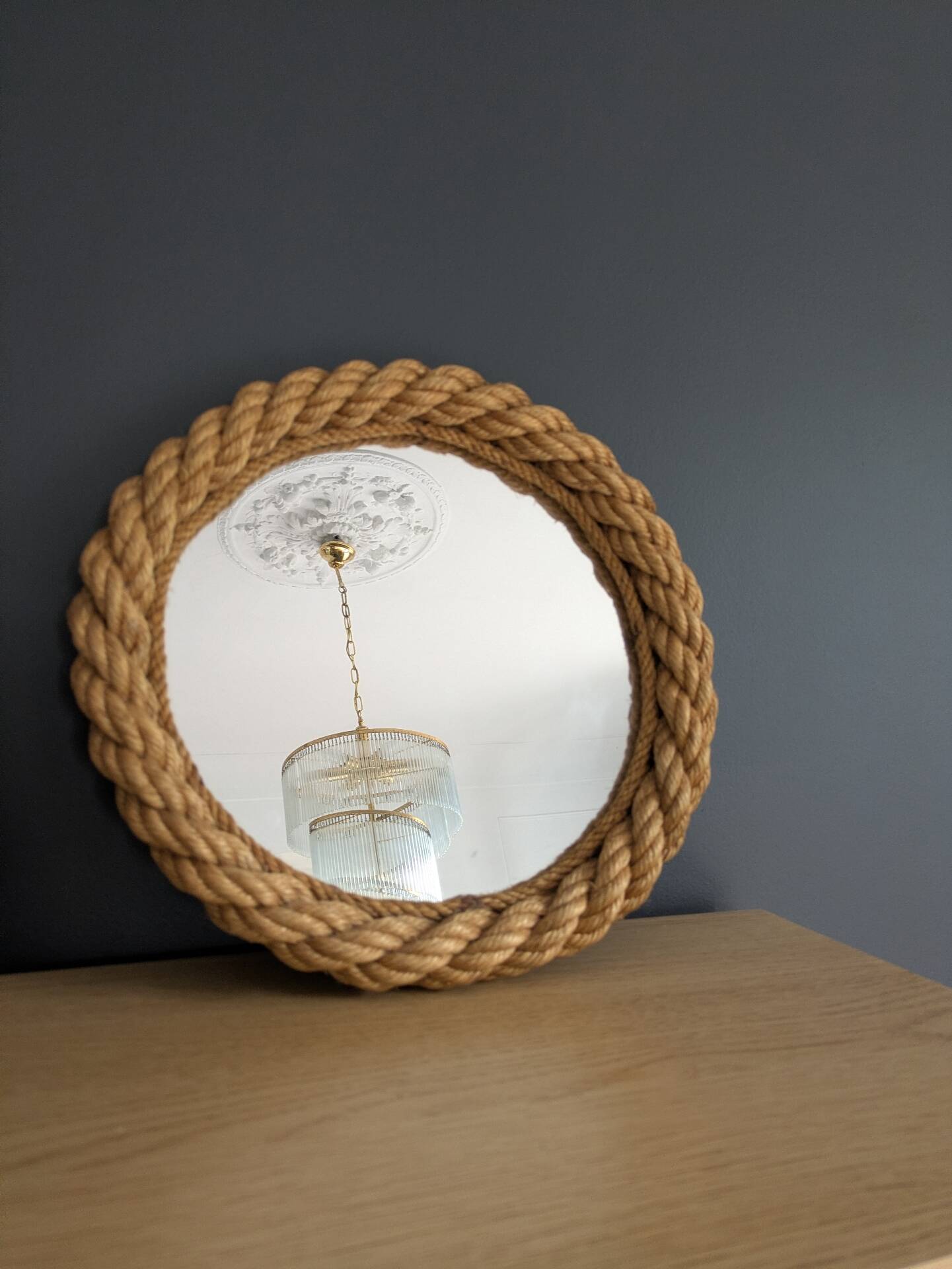 Mid Century Mirror Audoux and Minet