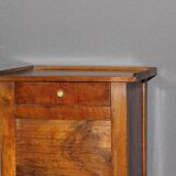 Restoration Curtain Bedside Table in Walnut 19th Century