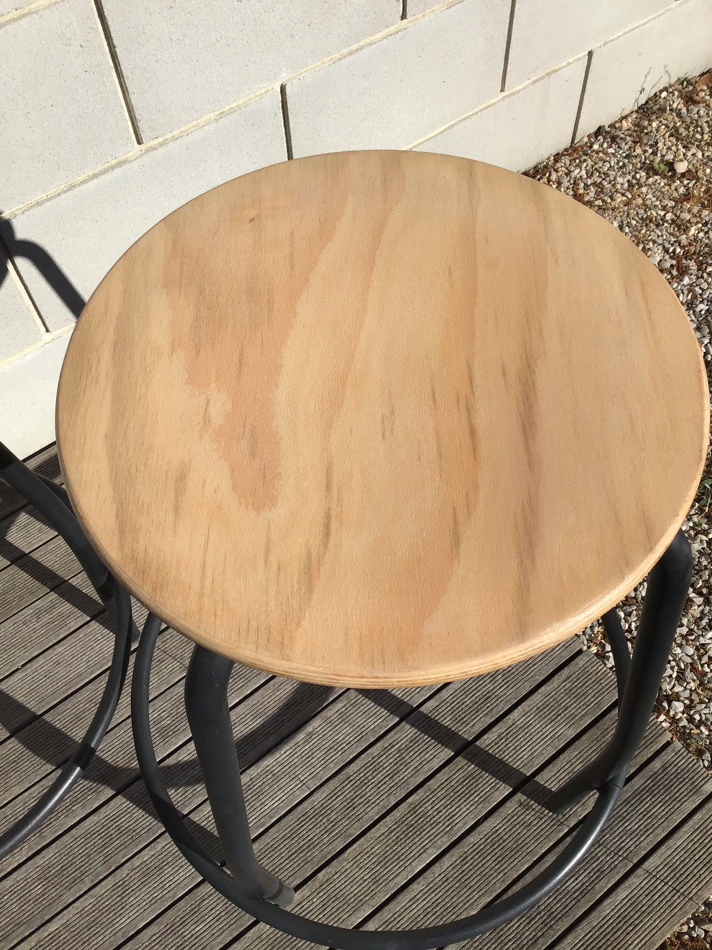 2 High workshop high natural wood black metal workshop