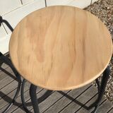 2 High workshop high natural wood black metal workshop