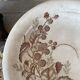 Sepia ironware compote dish, antique fruit bowl.