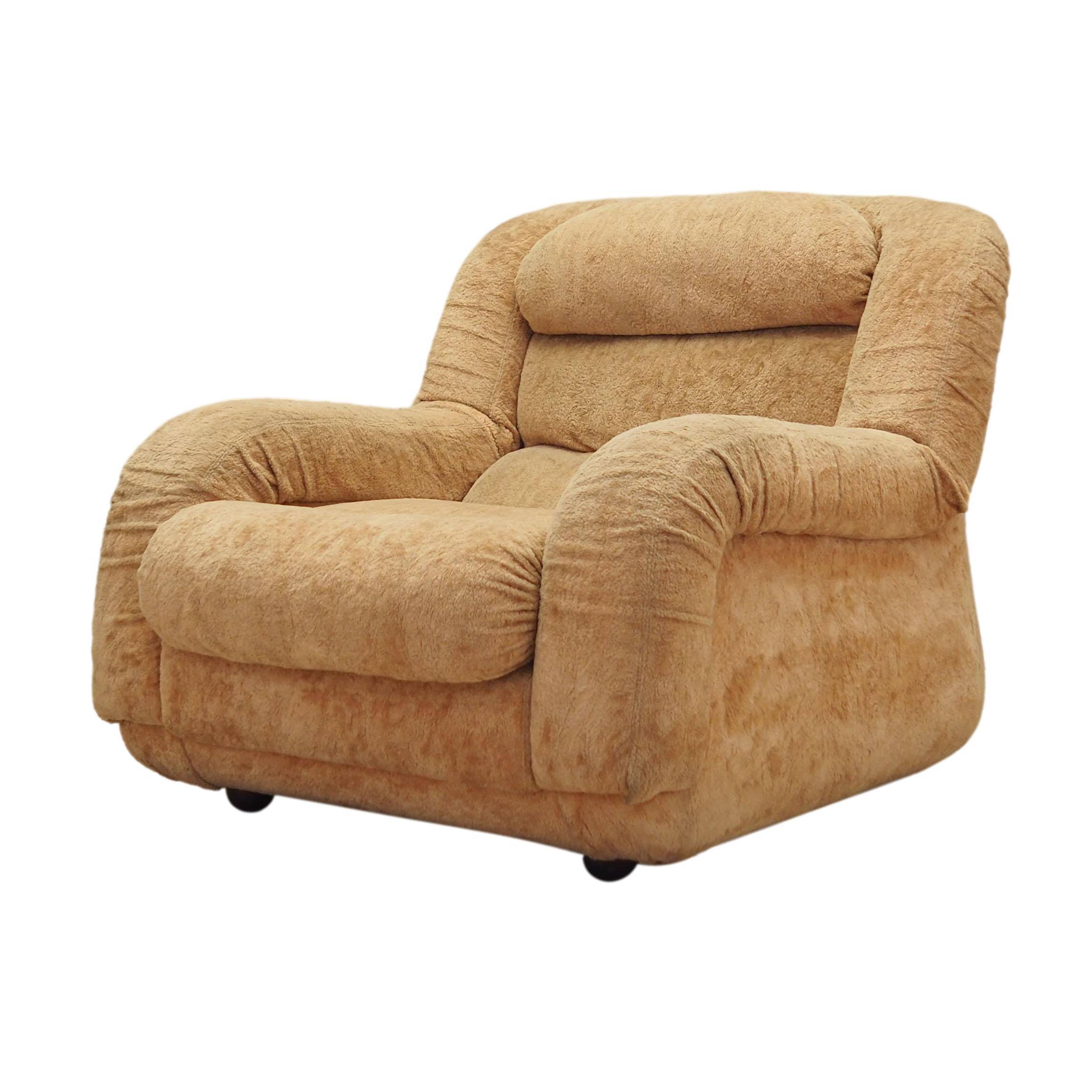 Beige armchair, Italian design, 1960s, production: Italy